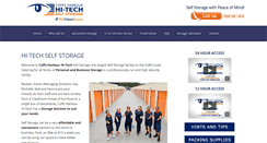 Desktop Screenshot of hitechselfstorage.com.au