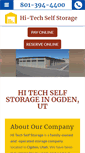 Mobile Screenshot of hitechselfstorage.com